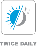 Illustration of taking tablets twice daily (day and night)